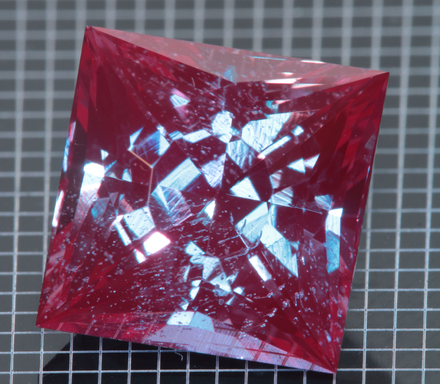 Laser Alexandrite Faceted Stones, Lab Created Red Glow Alexandrite