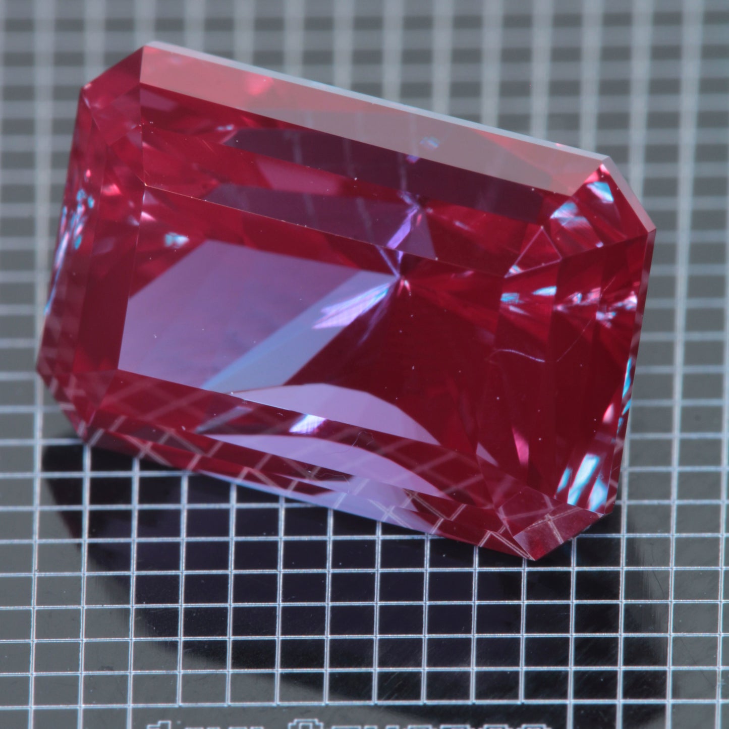 Laser Alexandrite Faceted Stones, Lab Created Red Glow Alexandrite