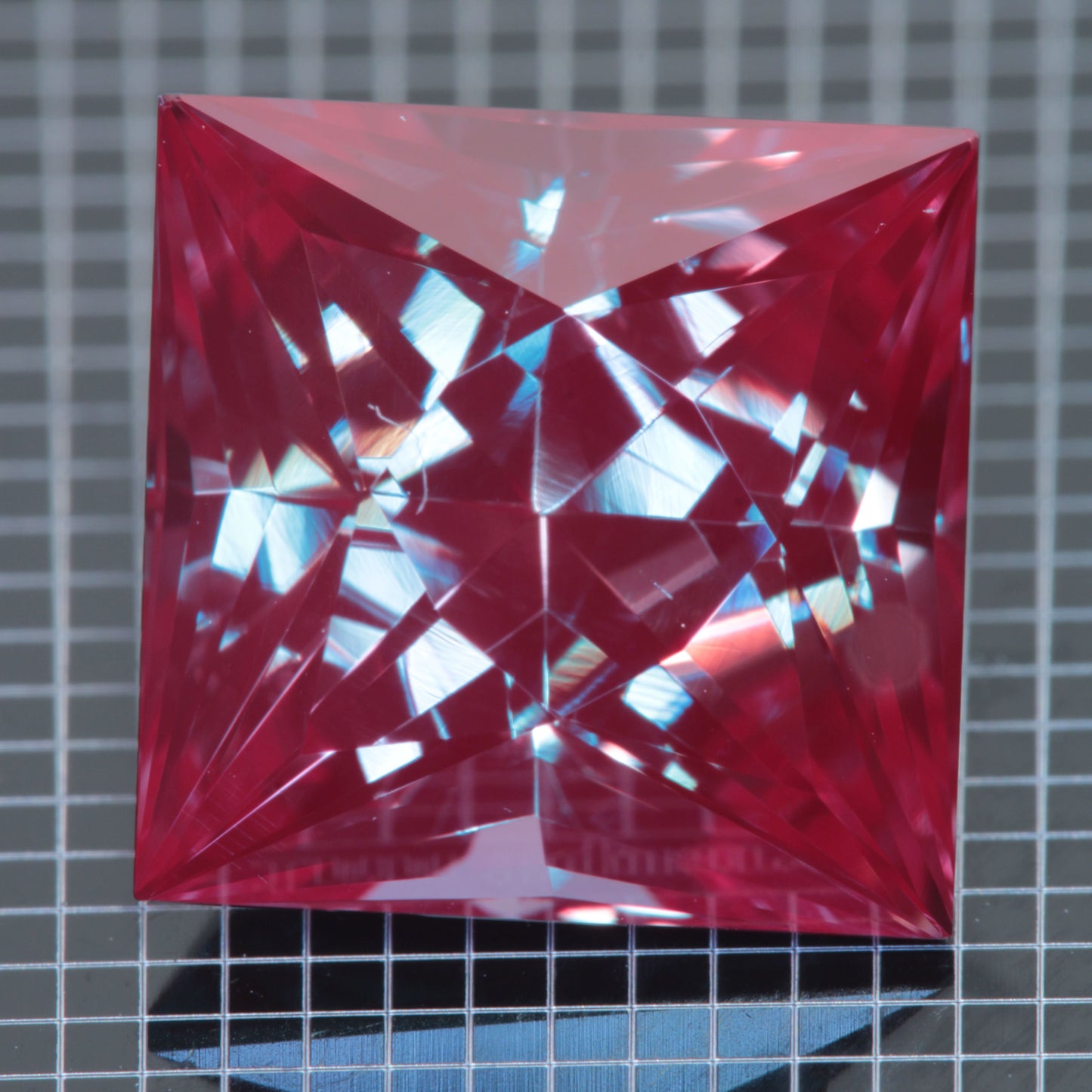 Laser Alexandrite Faceted Stones, Lab Created Red Glow Alexandrite