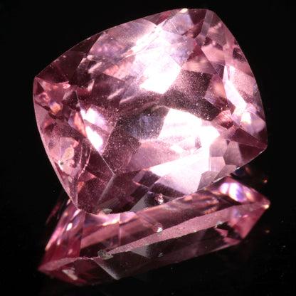 Bubbly Laser Ti:Sapphire Gems, Titanium Strawberry Sapphire Cut Stones