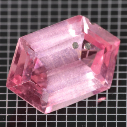 Bubbly Laser Ti:Sapphire Gems, Titanium Strawberry Sapphire Cut Stones
