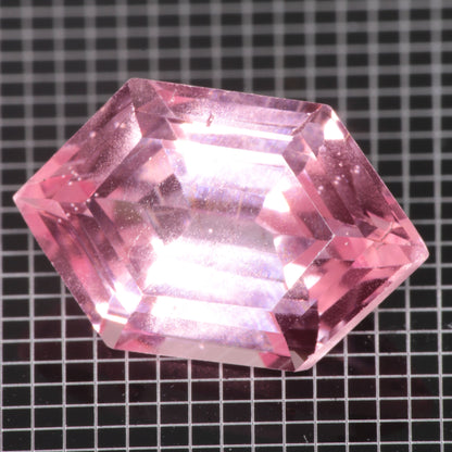 Bubbly Laser Ti:Sapphire Gems, Titanium Strawberry Sapphire Cut Stones
