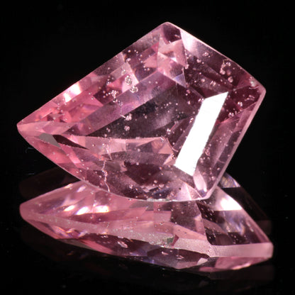 Bubbly Laser Ti:Sapphire Gems, Titanium Strawberry Sapphire Cut Stones