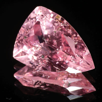 Bubbly Laser Ti:Sapphire Gems, Titanium Strawberry Sapphire Cut Stones