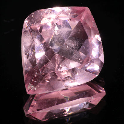 Bubbly Laser Ti:Sapphire Gems, Titanium Strawberry Sapphire Cut Stones