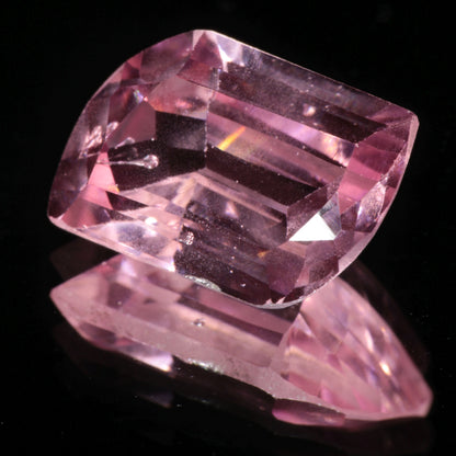 Bubbly Laser Ti:Sapphire Gems, Titanium Strawberry Sapphire Cut Stones