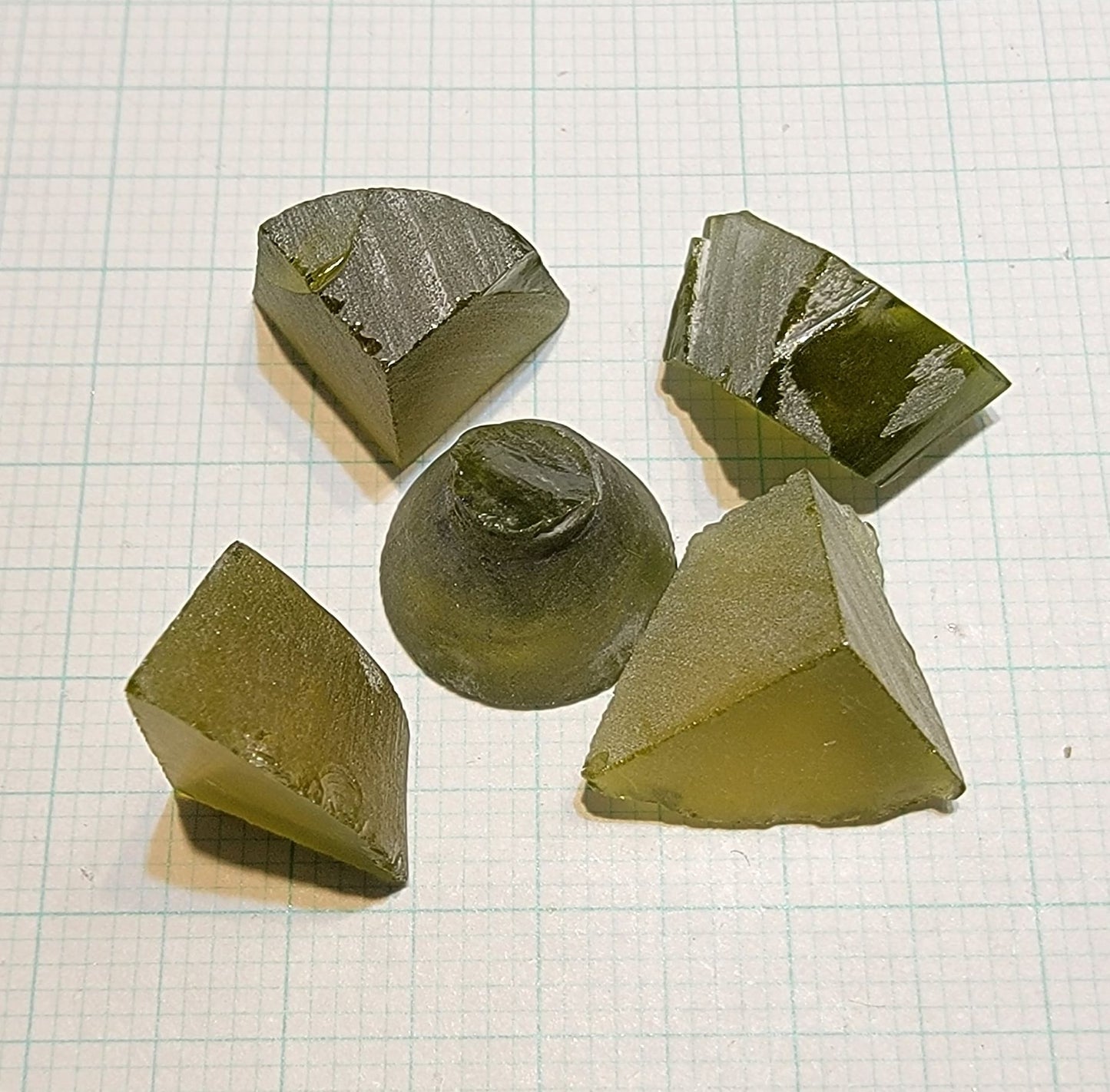 Zombie Garnet, Green Laser Garnet Facet Rough, Ce+?? YAG