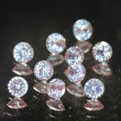 Faceted Round Alexandrite with Blue Axis Visible