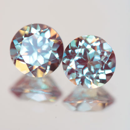 Laser Rod Alexandrite Faceted Stones Lab Created