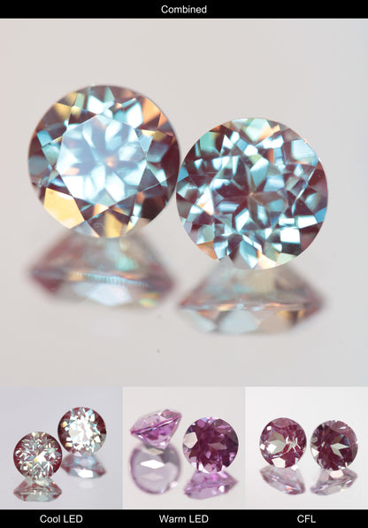 Laser Rod Alexandrite Faceted Stones Lab Created