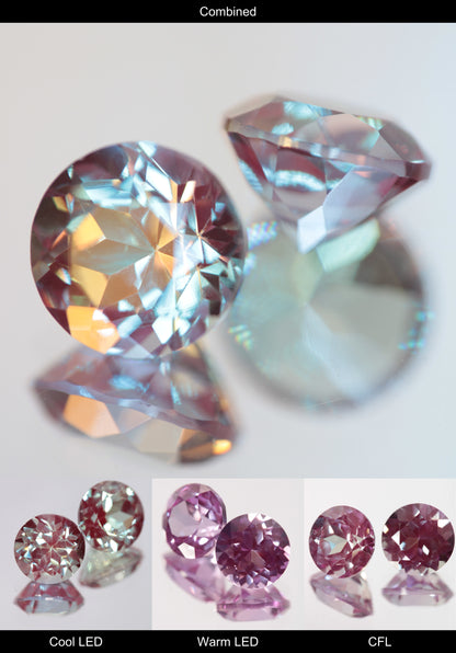 Laser Rod Alexandrite Faceted Stones Lab Created