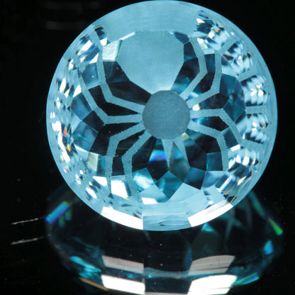 Lab Blue Spinel Spider Cut Gemstone