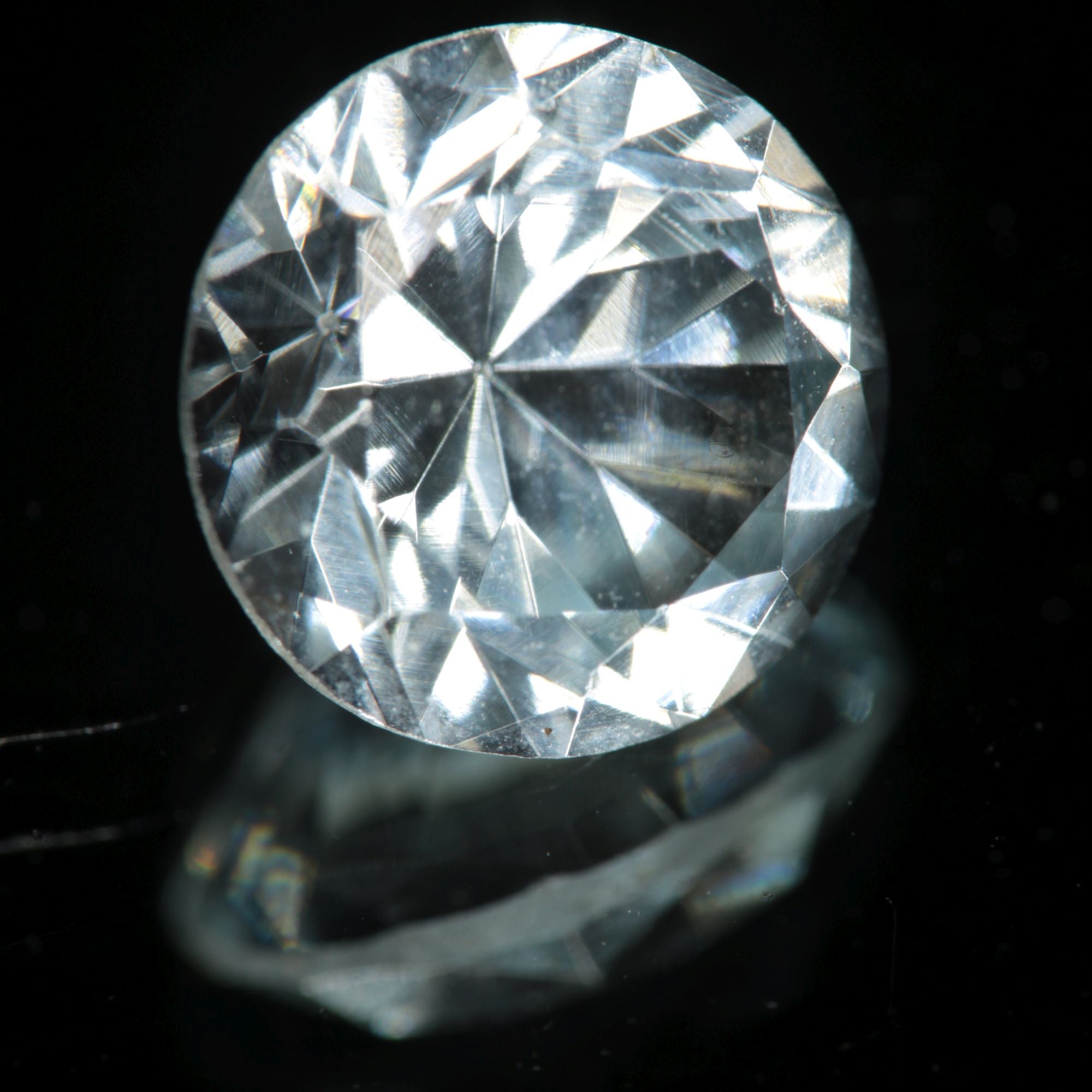Lab Blue Spinel Pale Round Cut Gemstone