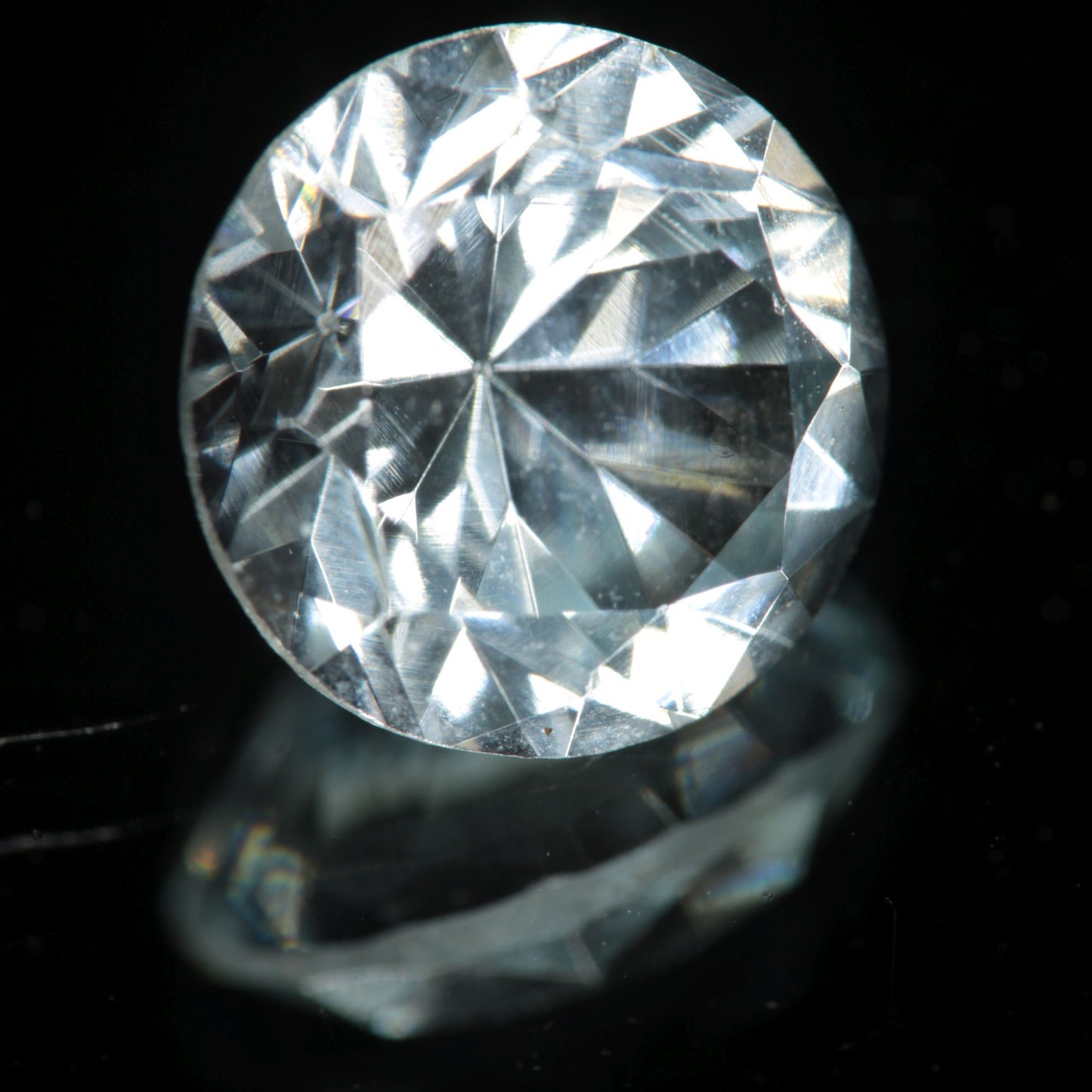 Lab Blue Spinel Pale Round Cut Gemstone