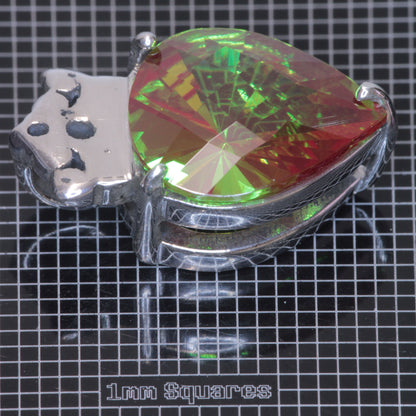 faceted Crowned Pear A pendant