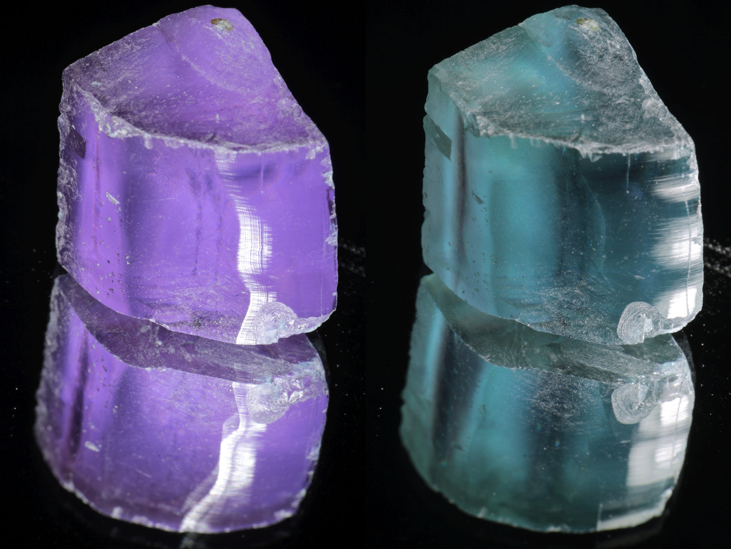 Lab Wakefieldite Facet Rough and Specimens aka Yttrium Orthovanadate Nd:YVo4