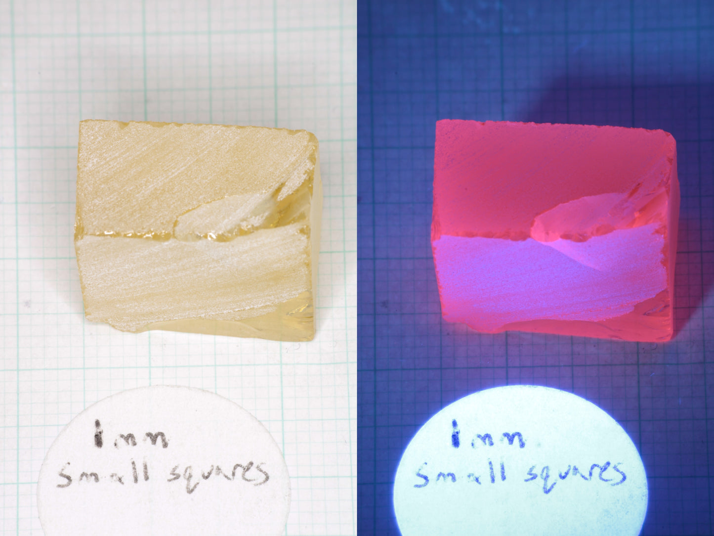 Samarium YAG Orange Glow Garnet, Experimental Crystal