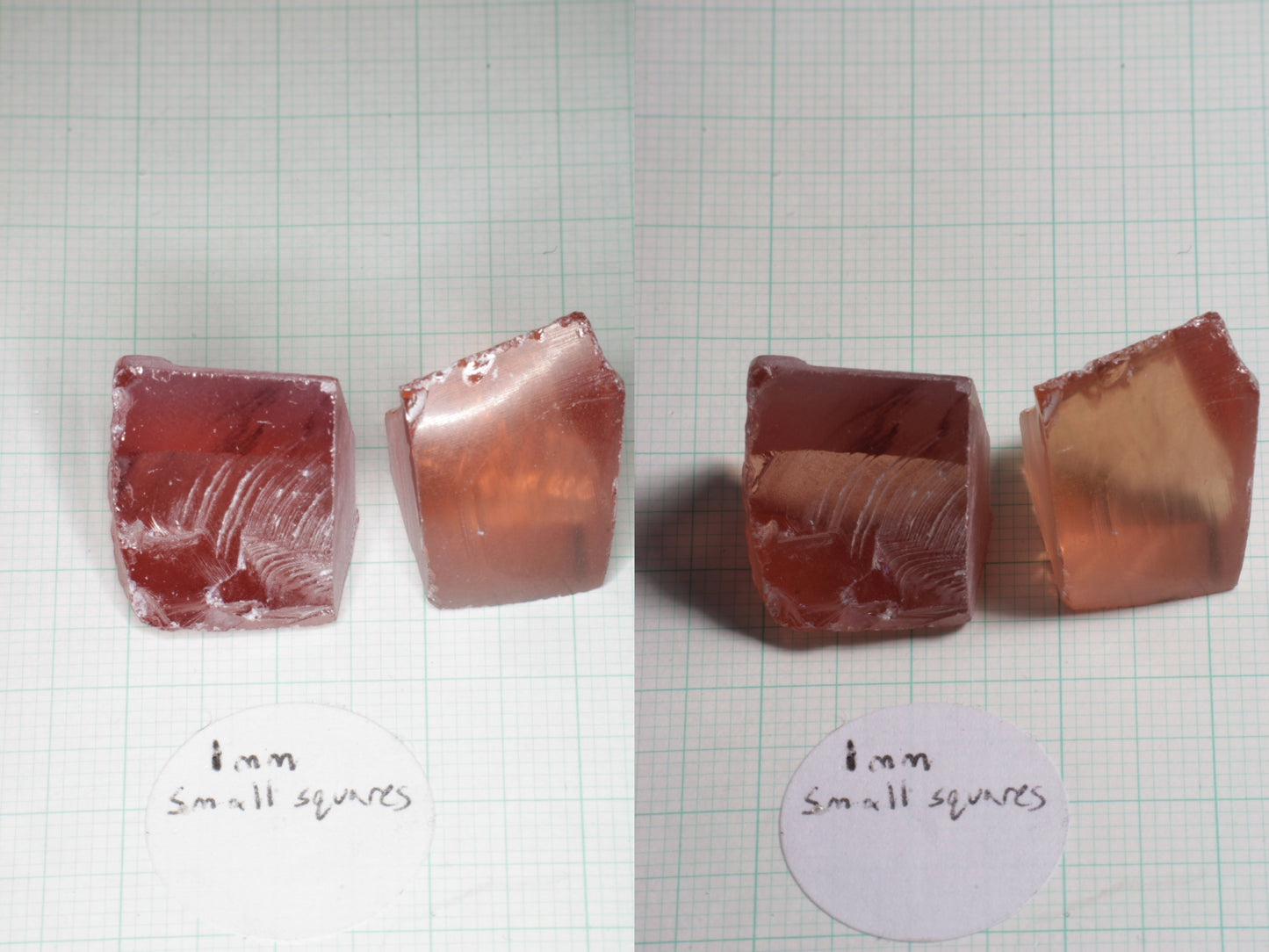Orange Pink Lab Perovskite Facet Rough, LaserNd+Ce YAP