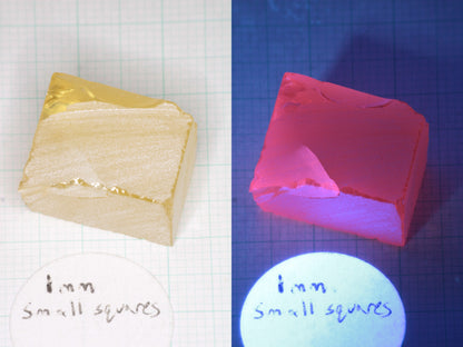 Samarium YAG Orange Glow Garnet, Experimental Crystal