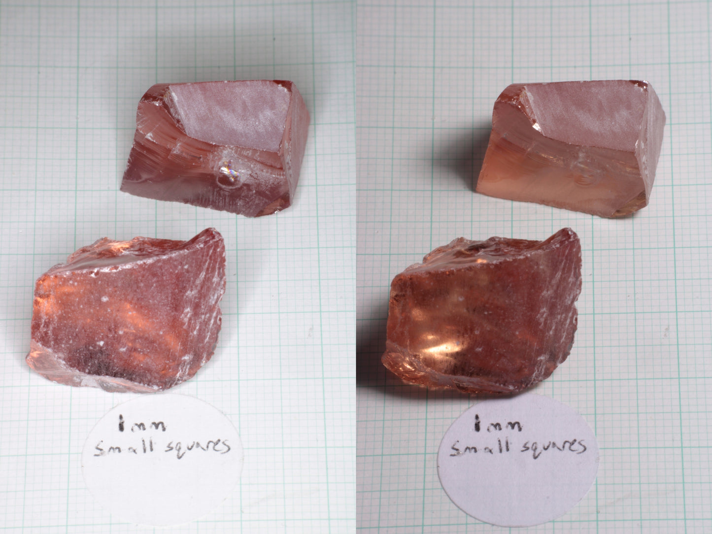 Orange Pink Lab Perovskite Facet Rough, LaserNd+Ce YAP