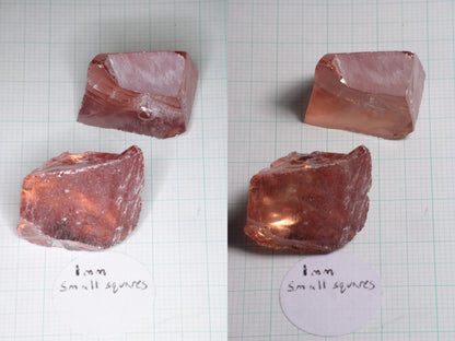 Orange Pink Lab Perovskite Facet Rough, LaserNd+Ce YAP