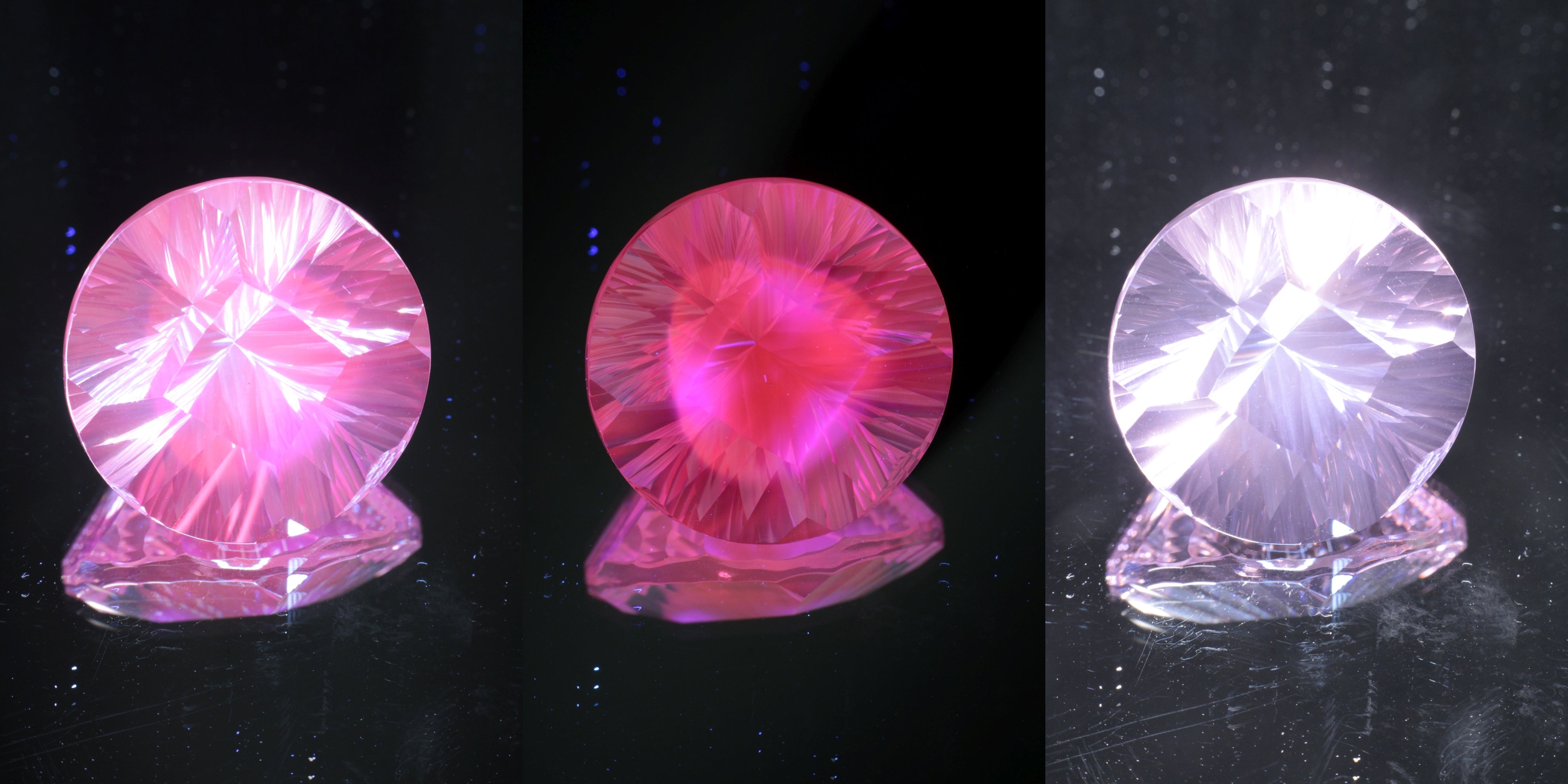 Giant Fantasy Cut Laser Garnets, Ce/Nd and Nd/Ce YAG