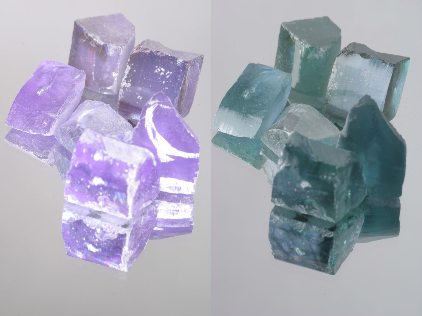 Lab Wakefieldite Facet Rough and Specimens aka Yttrium Orthovanadate Nd:YVo4