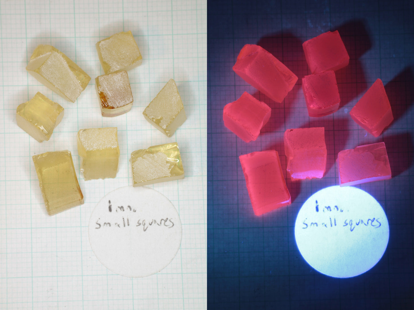 Samarium YAG Orange Glow Garnet, Experimental Crystal