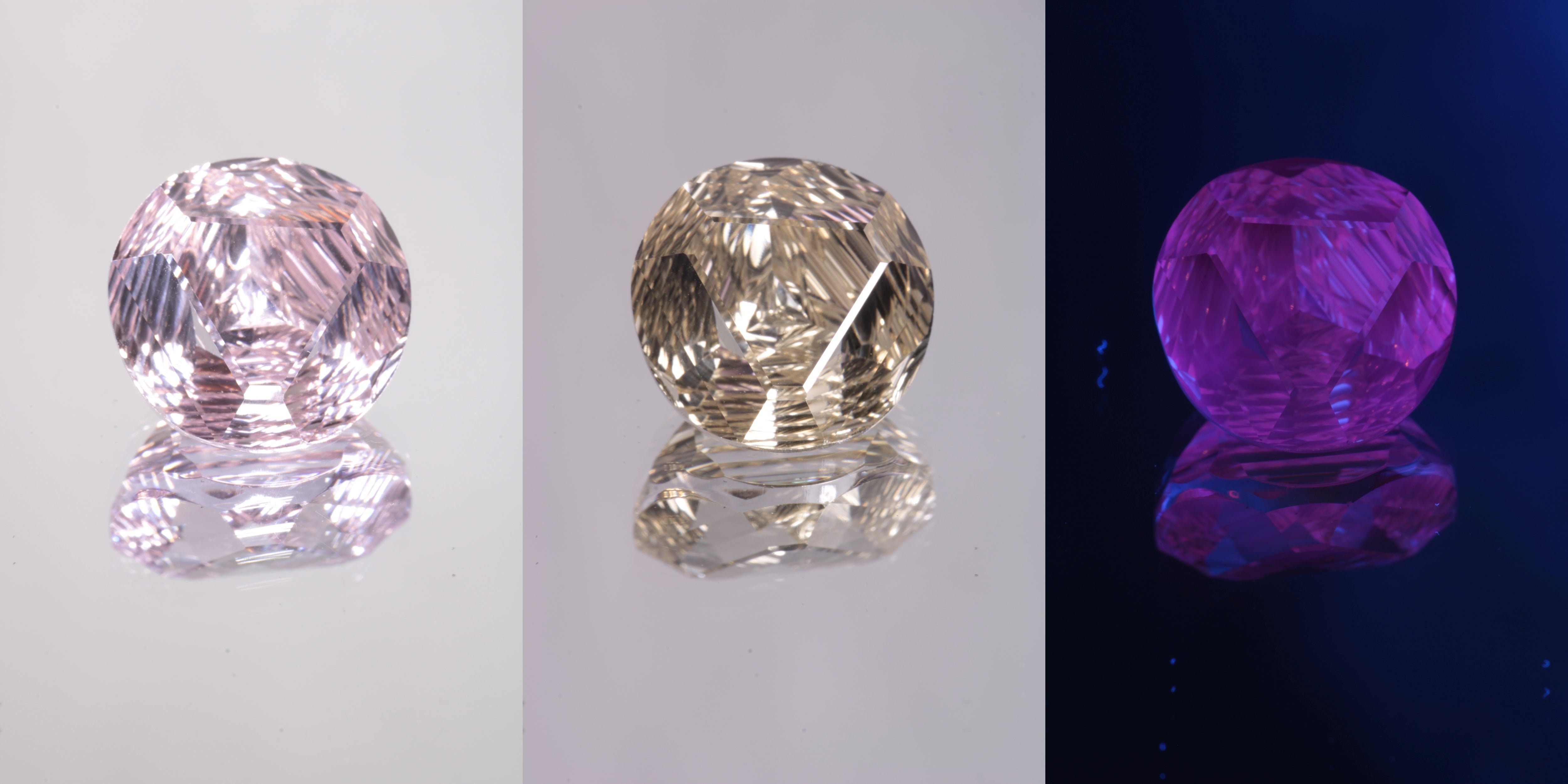 Giant Fantasy Cut Laser Garnets, Ce/Nd and Nd/Ce YAG