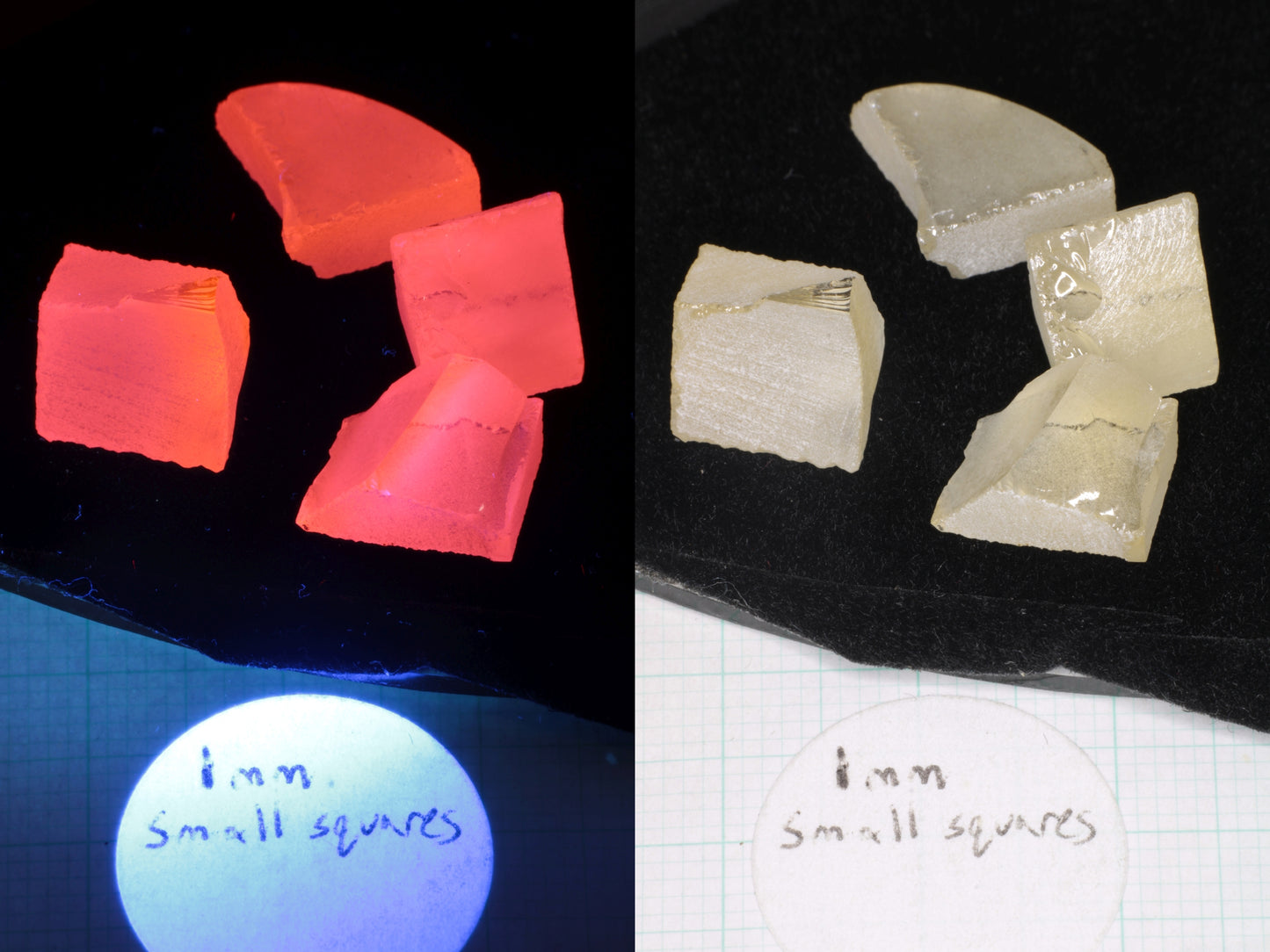 Samarium YAG Orange Glow Garnet, Experimental Crystal