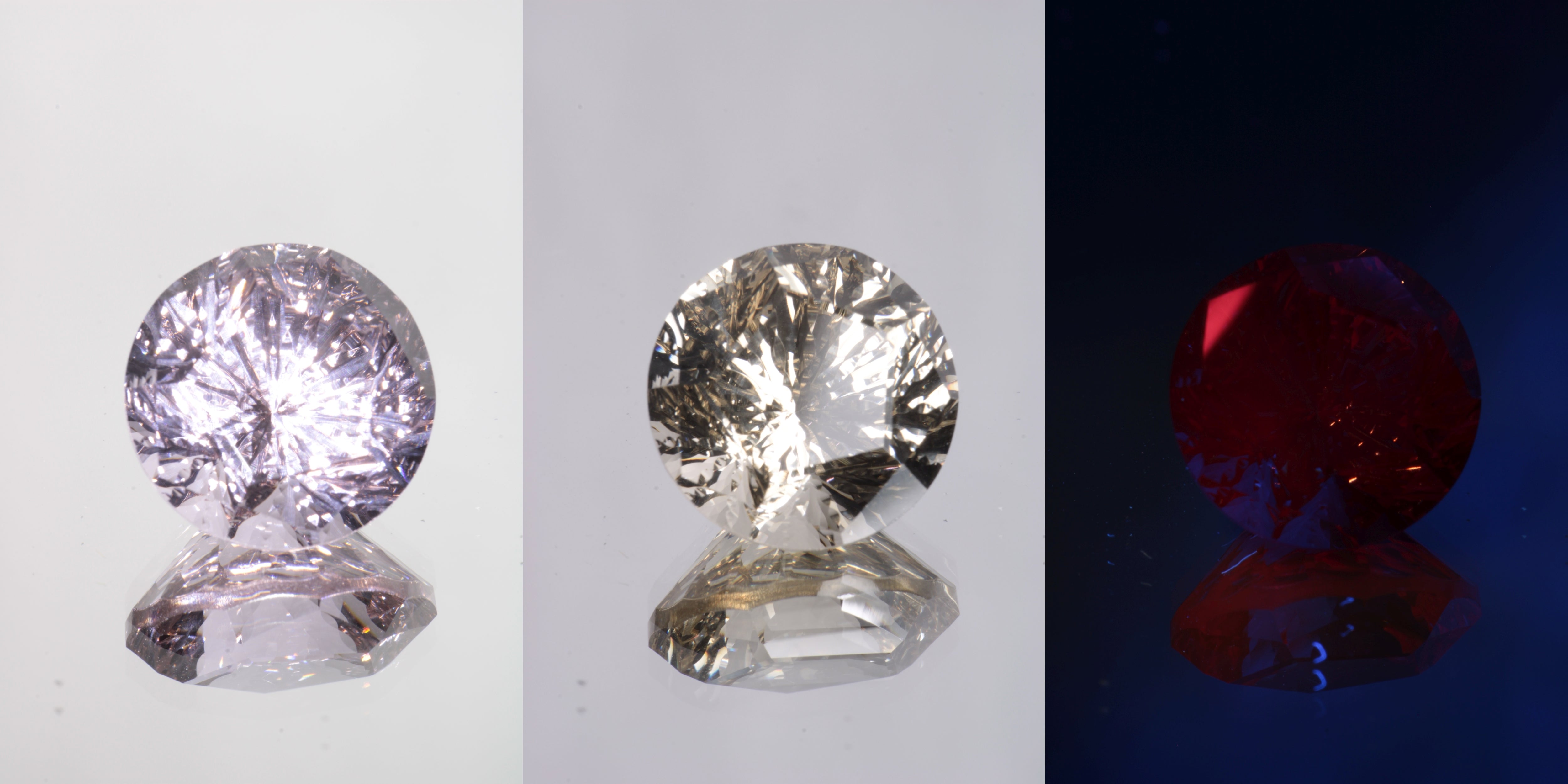 Giant Fantasy Cut Laser Garnets, Ce/Nd and Nd/Ce YAG