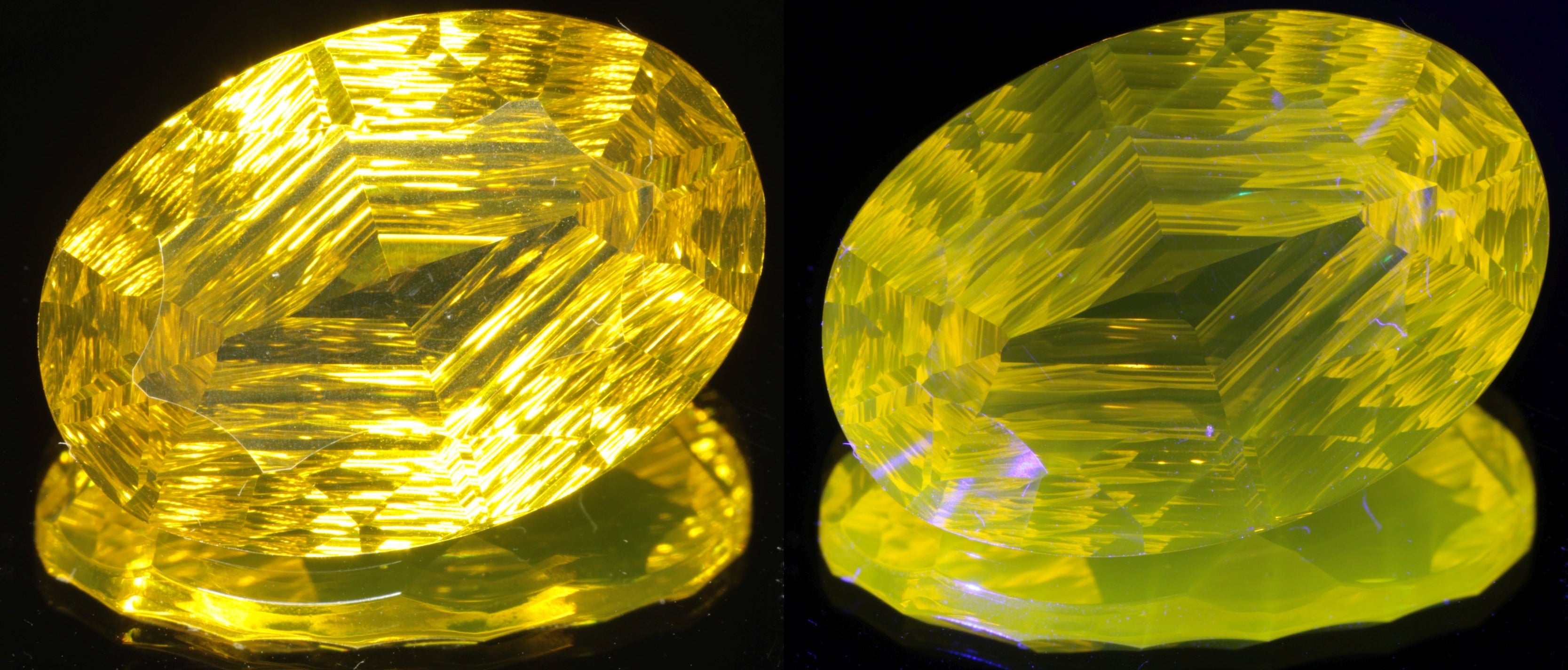 Giant Fantasy Cut Laser Garnets, Ce/Nd and Nd/Ce YAG