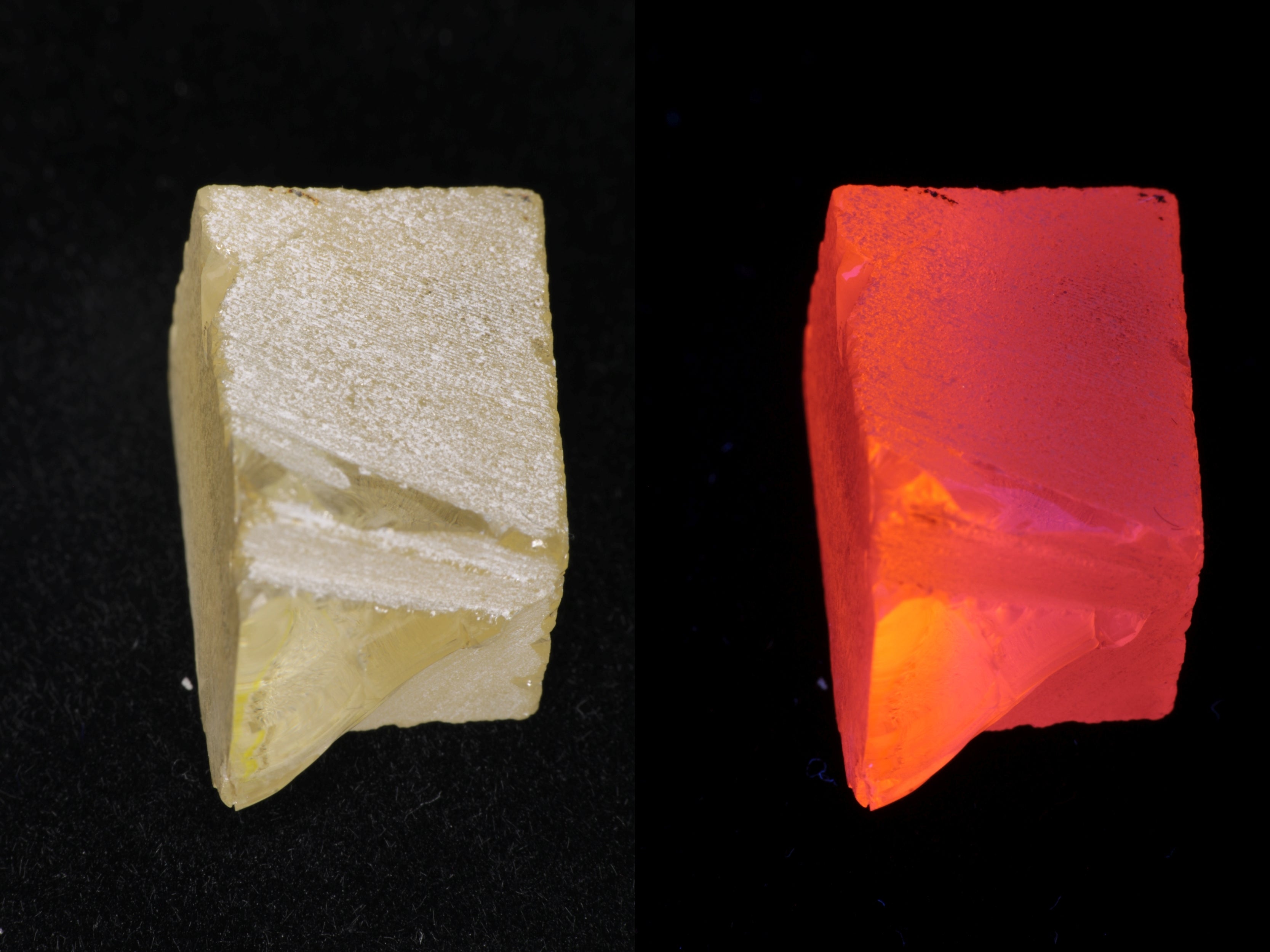 Samarium YAG Orange Glow Garnet, Experimental Crystal