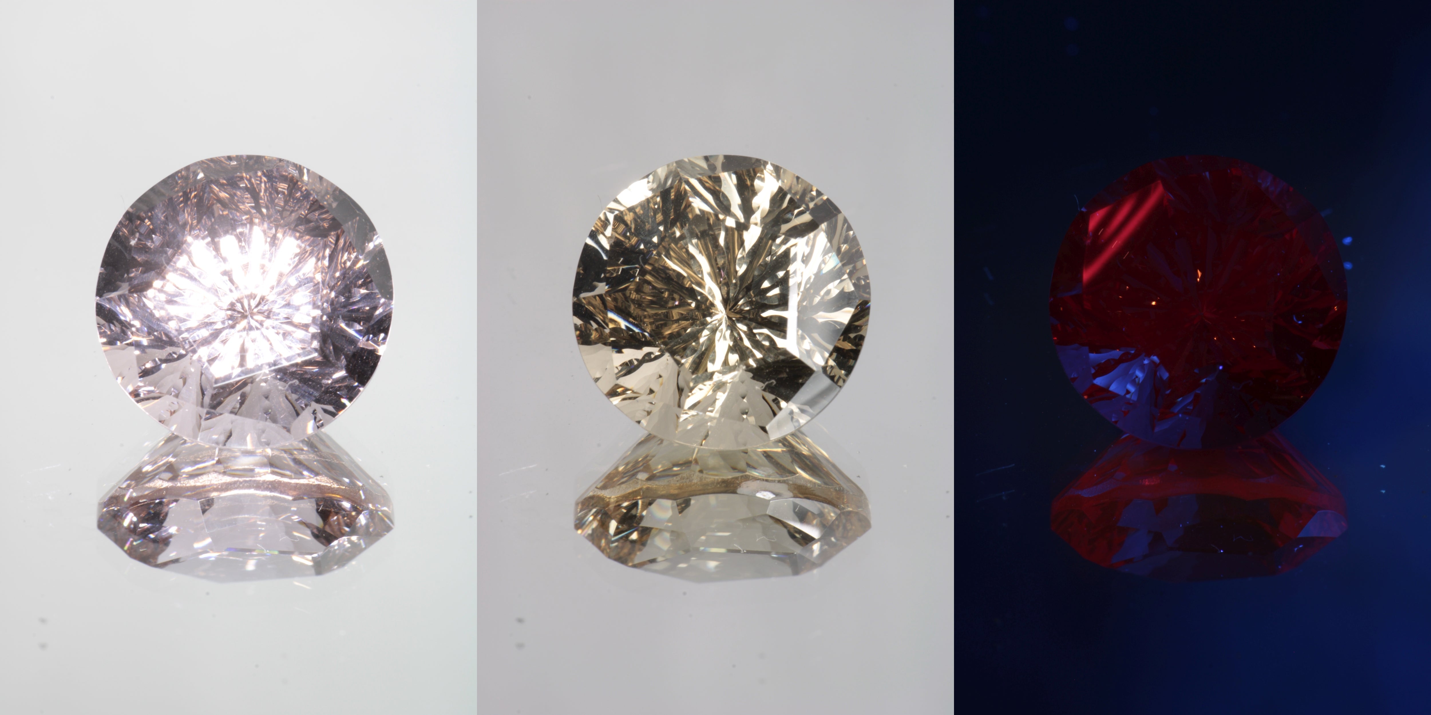 Giant Fantasy Cut Laser Garnets, Ce/Nd and Nd/Ce YAG
