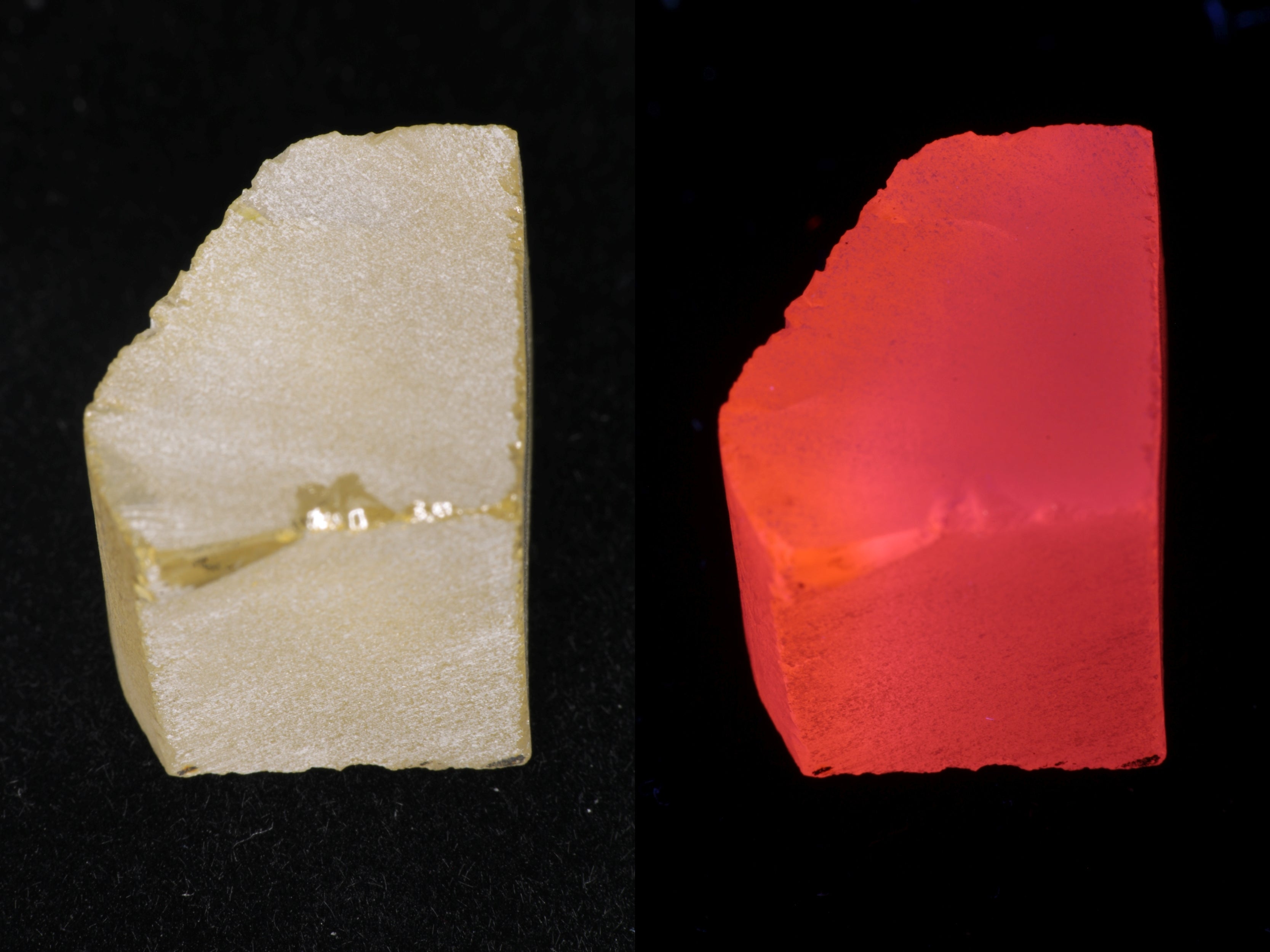 Samarium YAG Orange Glow Garnet, Experimental Crystal