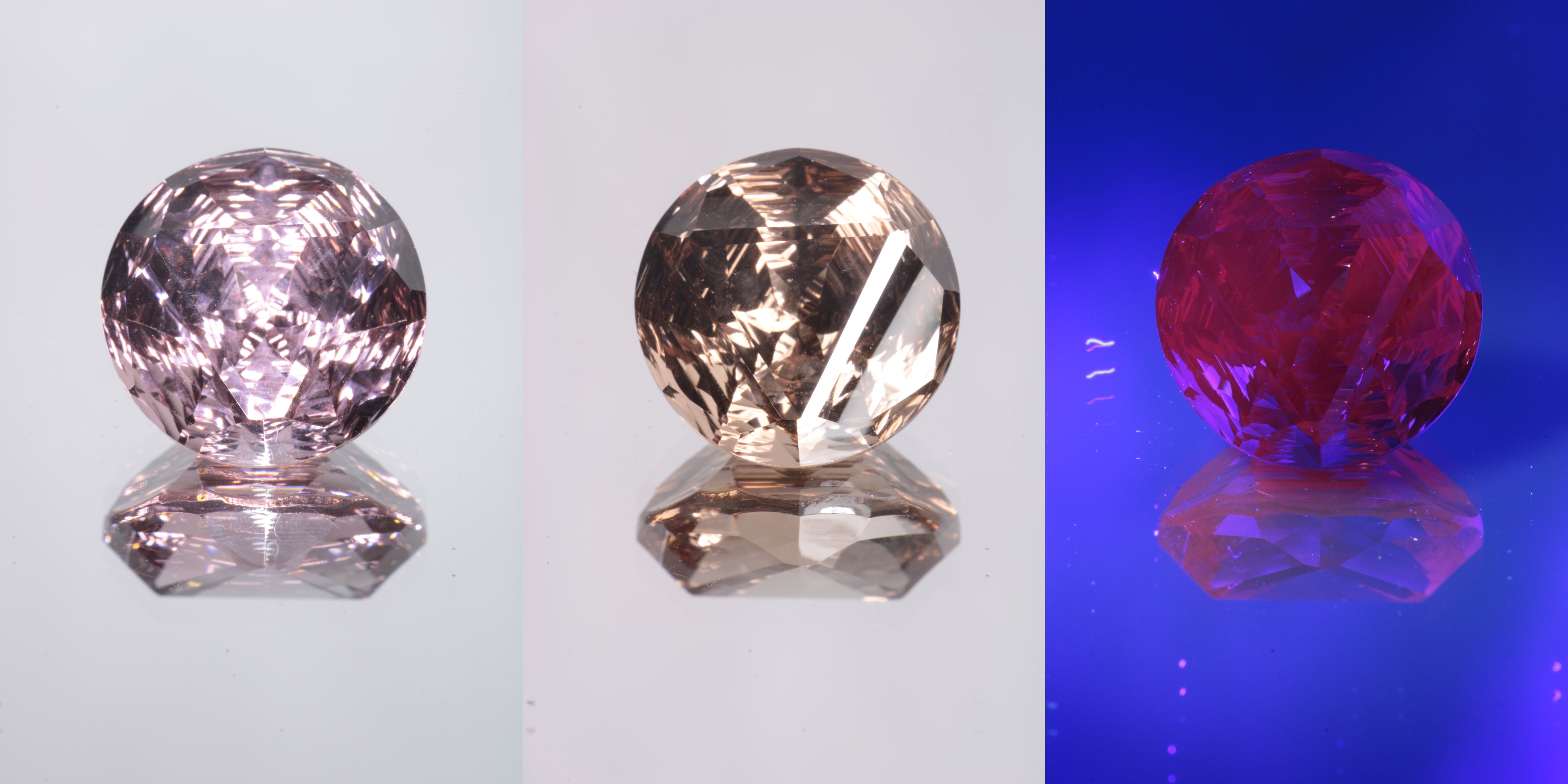 Giant Fantasy Cut Laser Garnets, Ce/Nd and Nd/Ce YAG