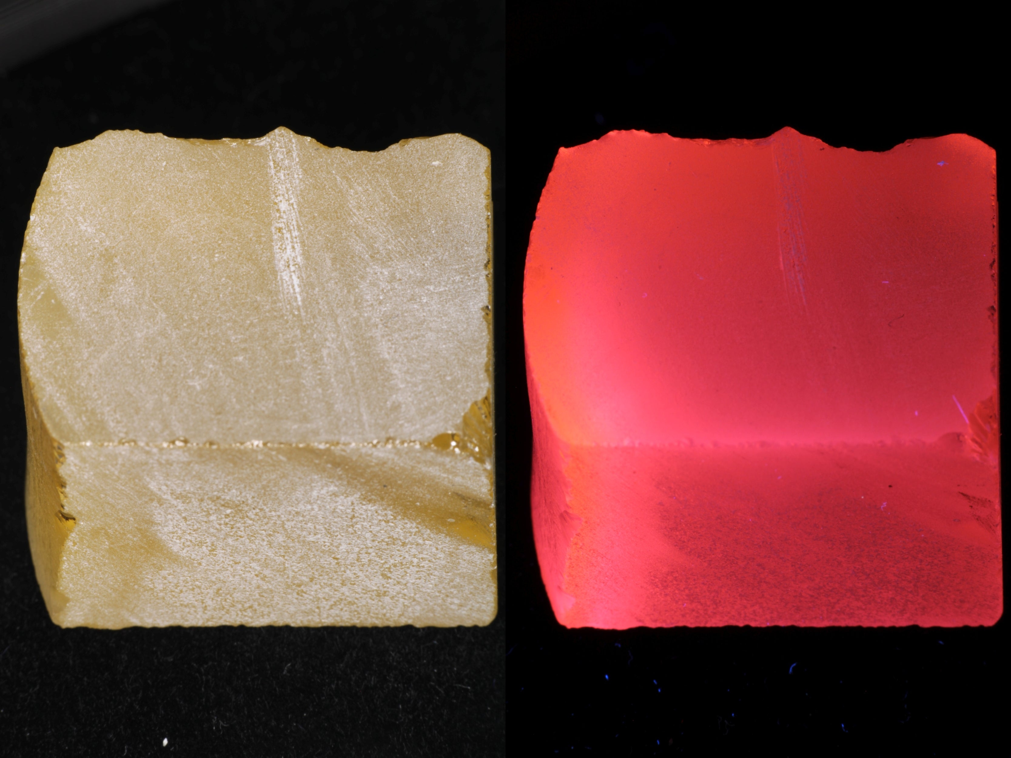 Samarium YAG Orange Glow Garnet, Experimental Crystal