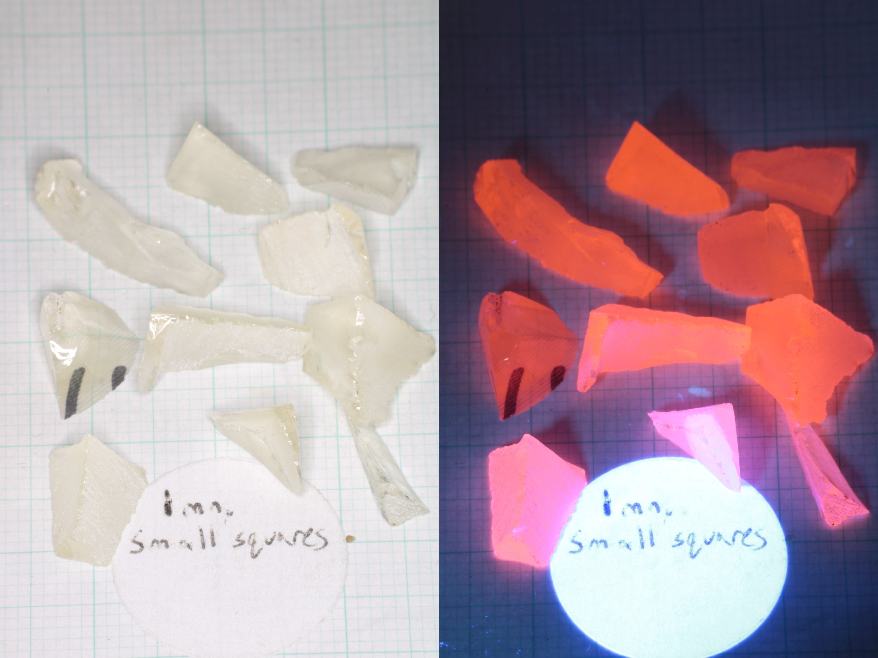 Samarium YAG Orange Glow Garnet, Experimental Crystal