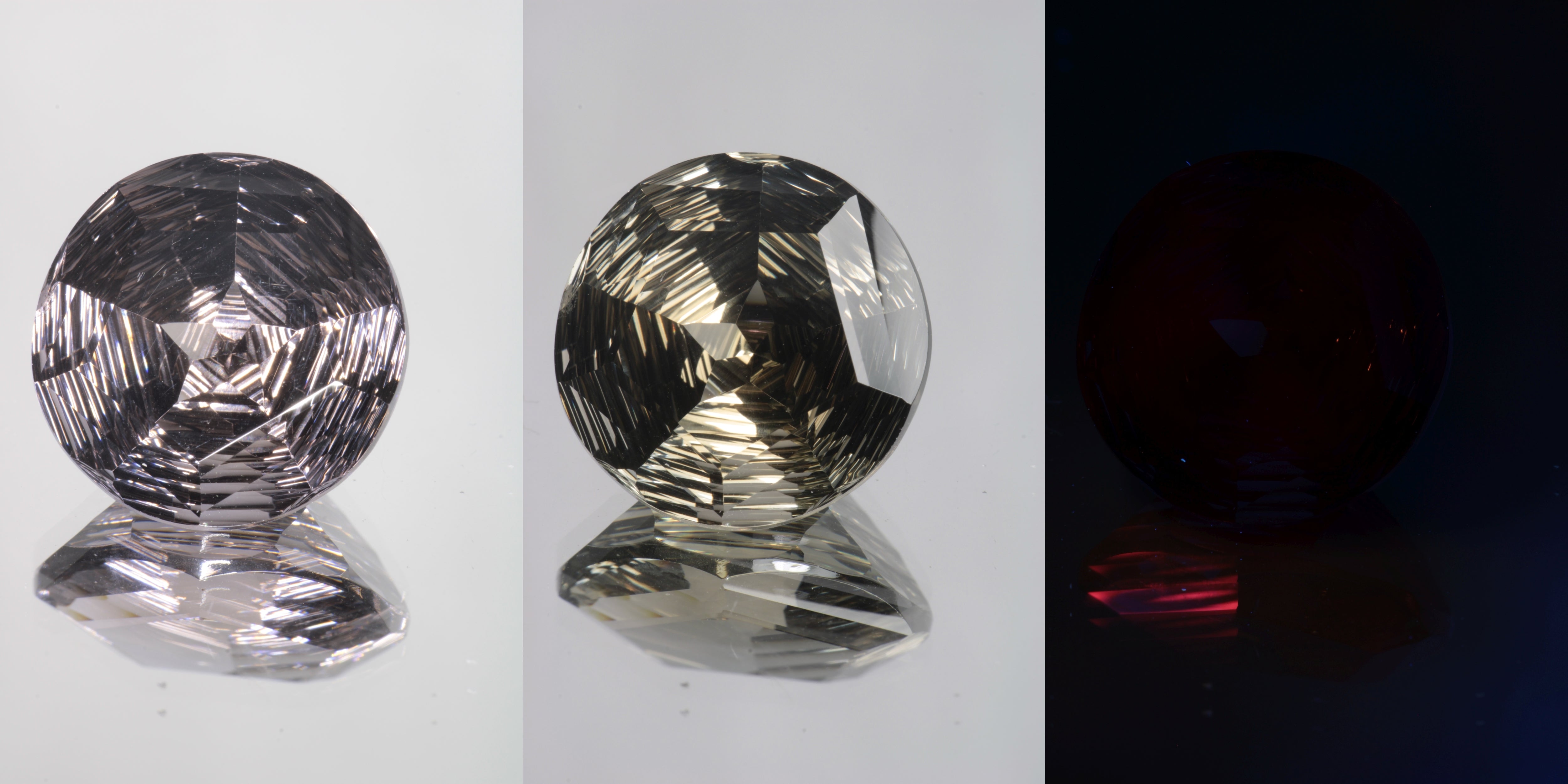 Giant Fantasy Cut Laser Garnets, Ce/Nd and Nd/Ce YAG