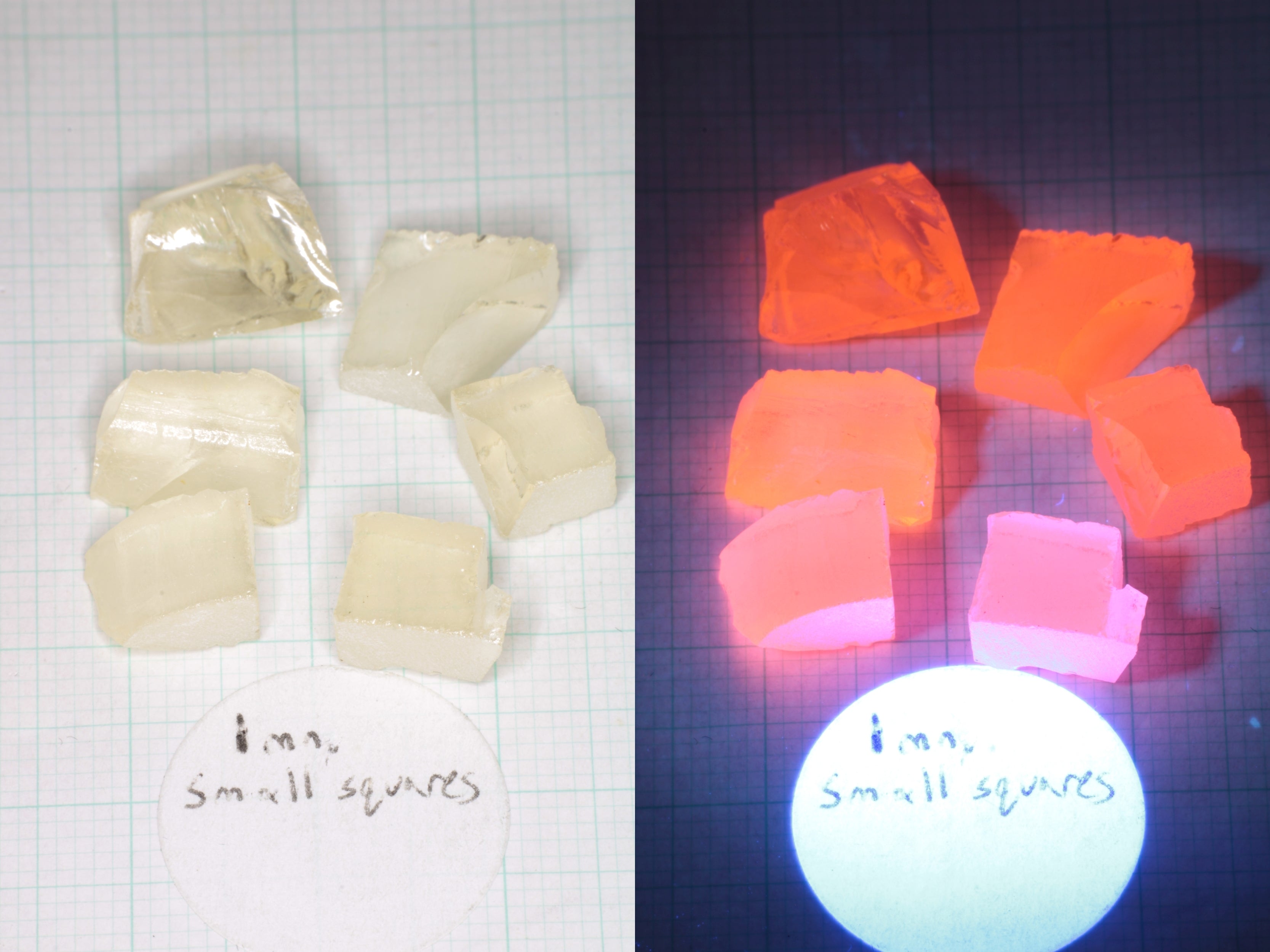 Samarium YAG Orange Glow Garnet, Experimental Crystal