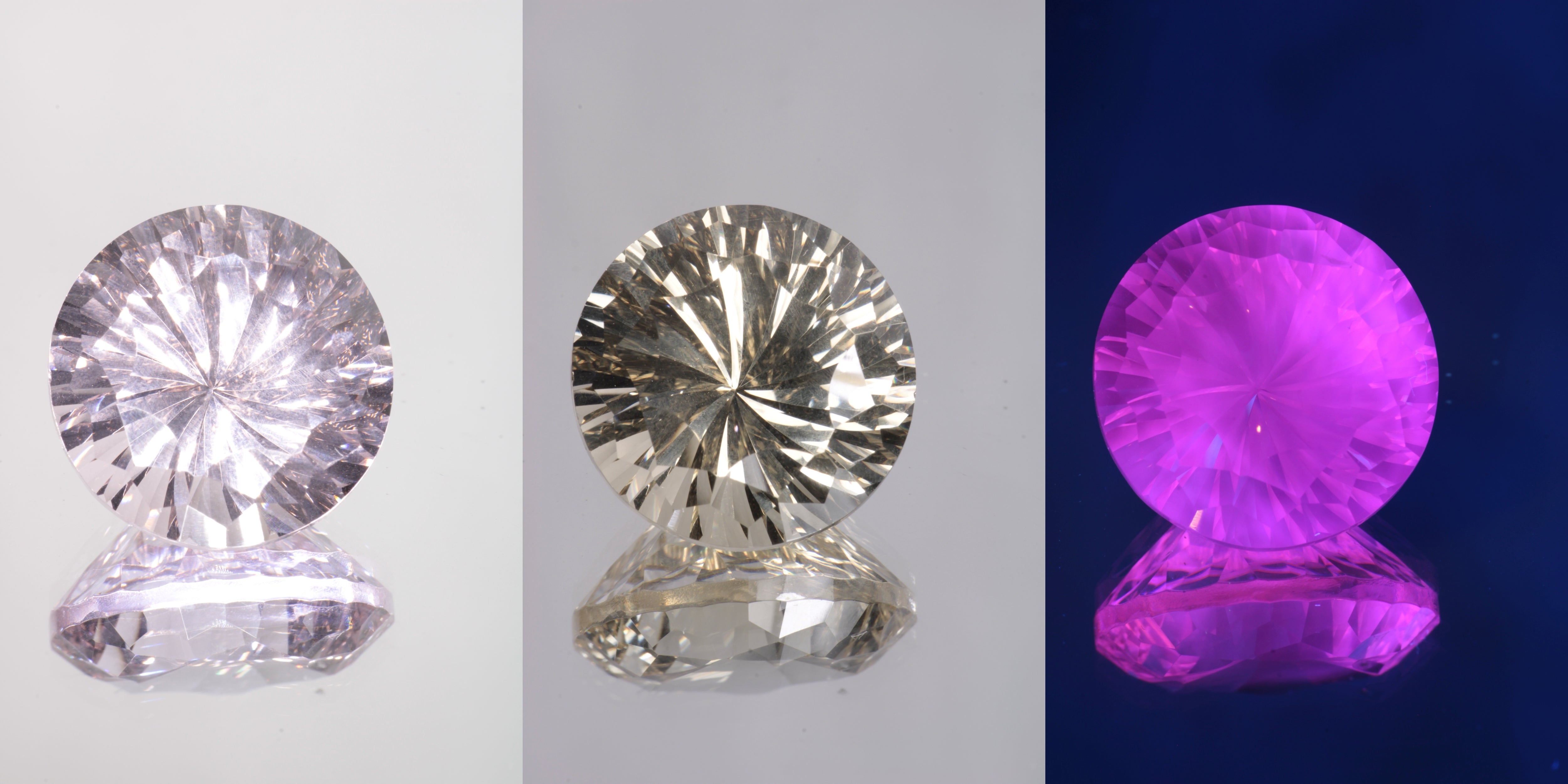 Giant Fantasy Cut Laser Garnets, Ce/Nd and Nd/Ce YAG