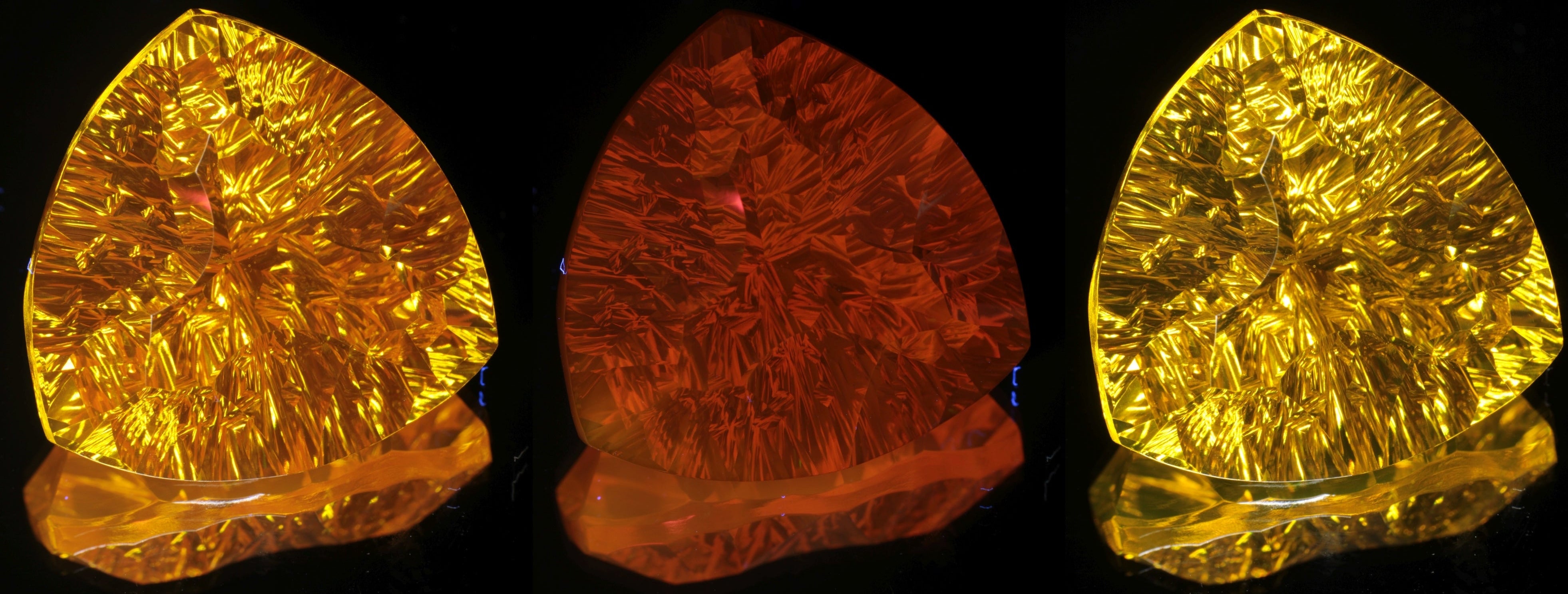 Giant Fantasy Cut Laser Garnets, Ce/Nd and Nd/Ce YAG