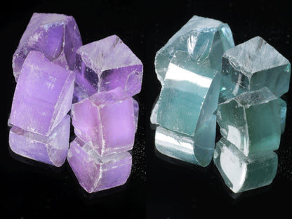 Lab Wakefieldite Facet Rough and Specimens aka Yttrium Orthovanadate Nd:YVo4