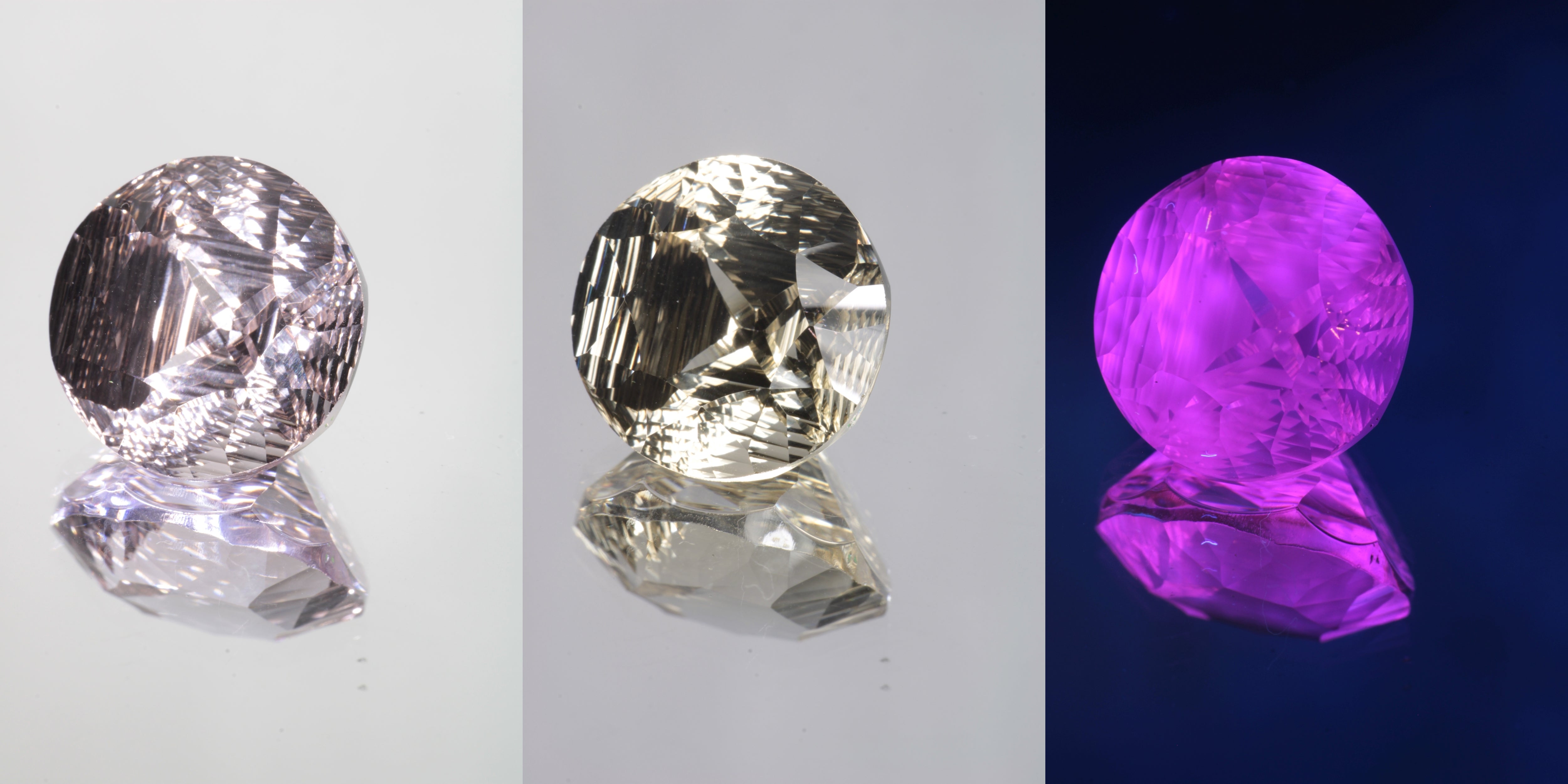Giant Fantasy Cut Laser Garnets, Ce/Nd and Nd/Ce YAG