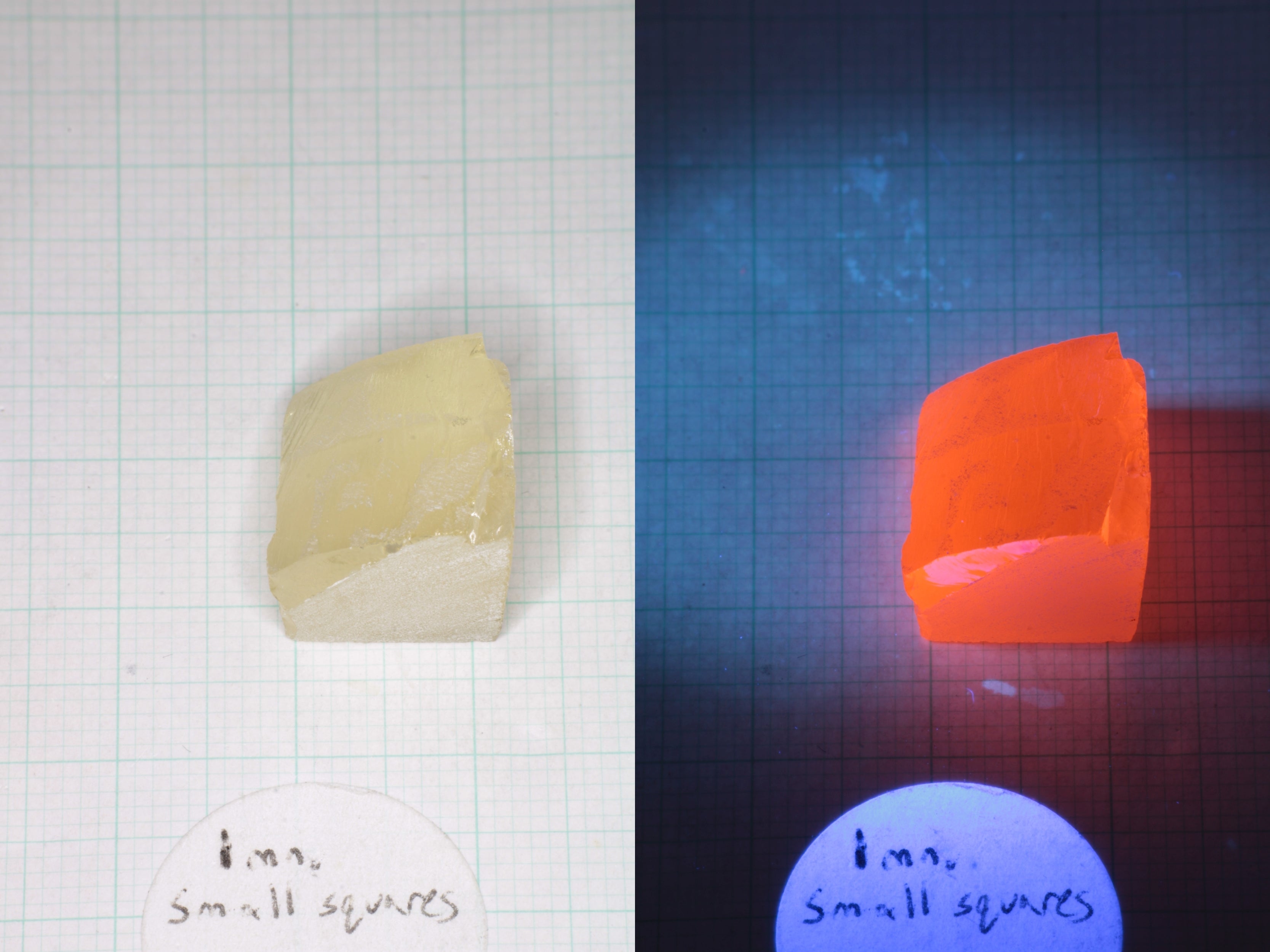 Samarium YAG Orange Glow Garnet, Experimental Crystal