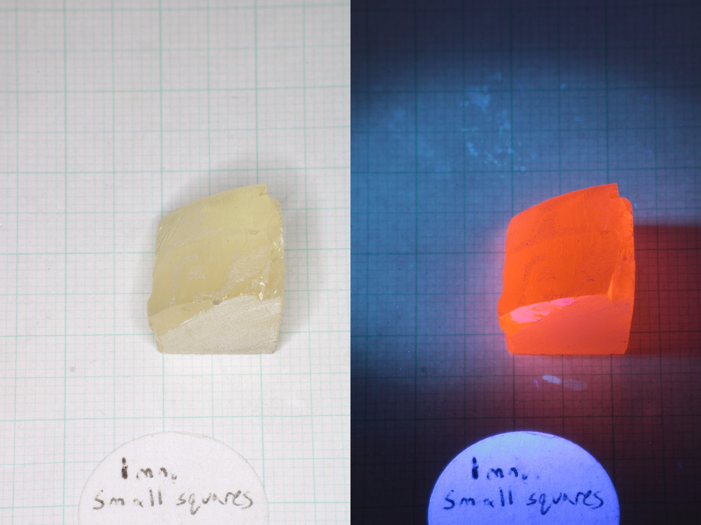 Samarium YAG Orange Glow Garnet, Experimental Crystal