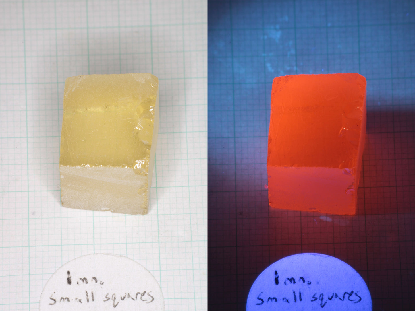 Samarium YAG Orange Glow Garnet, Experimental Crystal