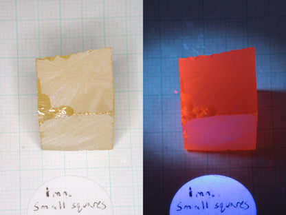 Samarium YAG Orange Glow Garnet, Experimental Crystal