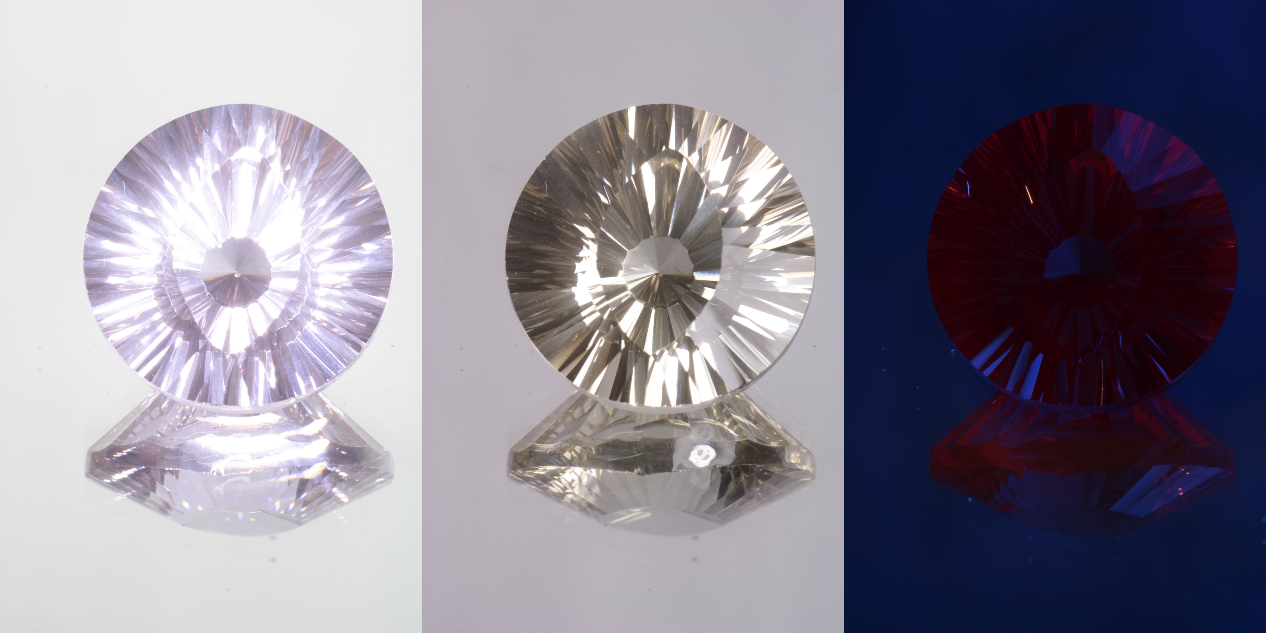 Giant Fantasy Cut Laser Garnets, Ce/Nd and Nd/Ce YAG