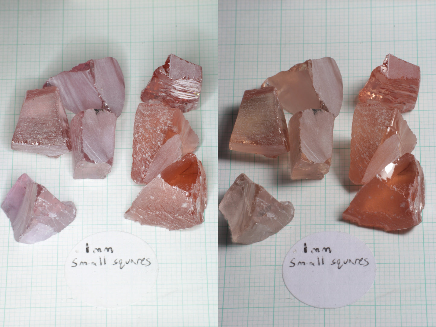 Orange Pink Lab Perovskite Facet Rough, LaserNd+Ce YAP
